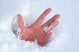 snowy hand